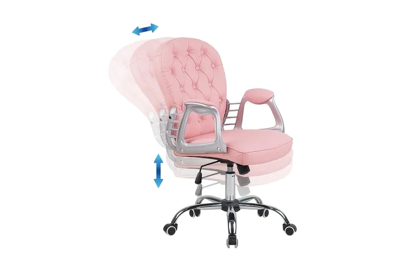Princess Kontorsstol - Rosa - Products - Möbler - Fåtölj & stolar - Kontorsstol & skrivbordsstol