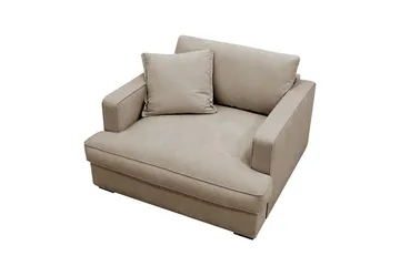 Rossita lyx Extra djup Fåtölj - Brun Tyg - Products - Möbler - Fåtölj & stolar - Fåtölj