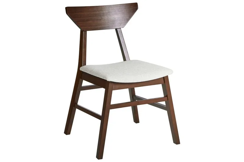 Set med 2 matstolar Hopkins - Brun, Beige - Products - Möbler - Fåtölj & stolar - Matstol & köksstol