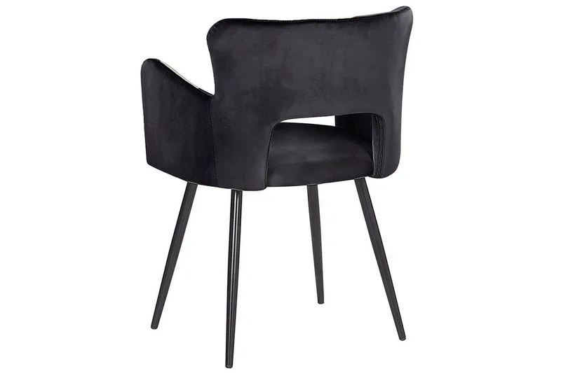 Set med 2 matstolar Sanilac - Svart - Products - Möbler - Fåtölj & stolar - Karmstol
