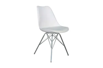 Shell Matstol Konstläder - Pu/Krom - Products - Möbler - Fåtölj & stolar - Matstol & köksstol