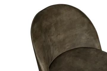 Velvet Matstol - Grön/Svart - Products - Möbler - Fåtölj & stolar - Matstol & köksstol