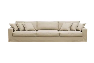 Valencia Extra Djup 5-sits Soffa med avtagbar och tvättbar klädsel, Beige