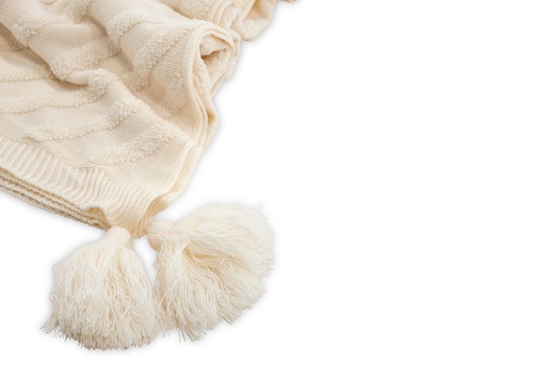 Katlyn Pläd 130x170 cm - Vit - Products - Textil & mattor - Filt & pläd