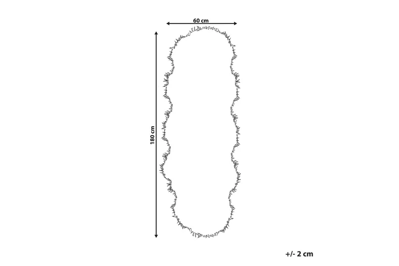Mamungari Fårskinn 60x180 cm - Svart - Products - Textil & mattor - Matta - Fäll & skinnmatta - Fårskinn & lammskinn