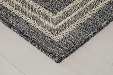 Madrid Frame Matta 80x340 cm Flatvävd - Grå - Products - Textil & mattor - Matta - Flatvävd matta