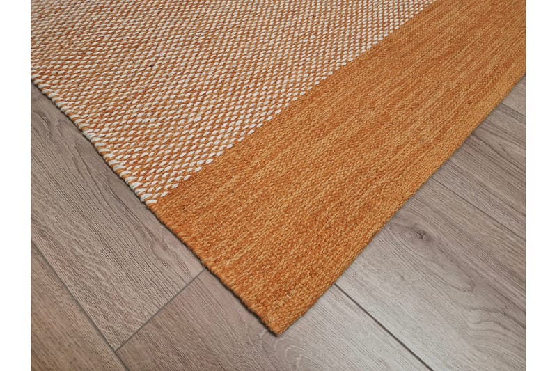 Alva Bomullsmatta 160x230 cm Rektangulär - Orange - Products - Textil & mattor - Matta - Modern matta - Bomullsmatta
