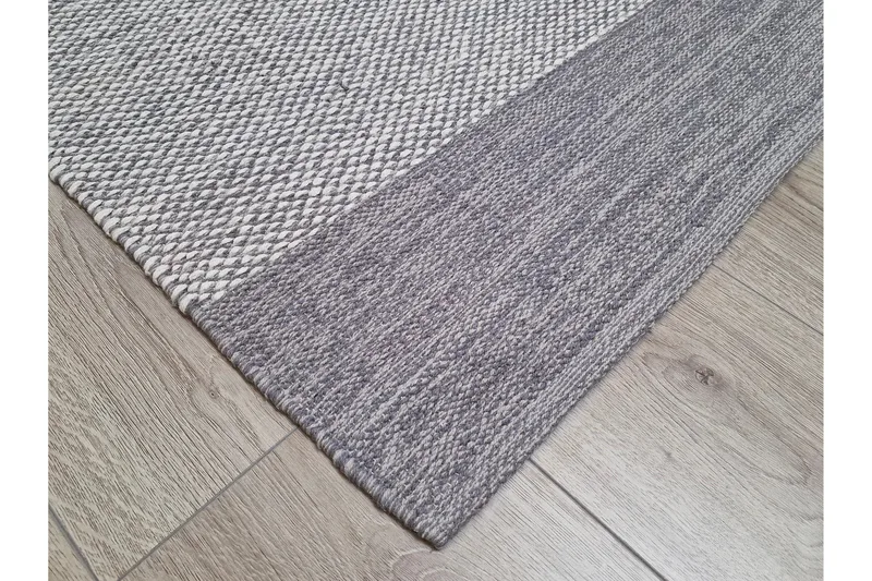 Alva Bomullsmatta 75x280 cm Oval - Grå - Products - Textil & mattor - Matta - Modern matta - Bomullsmatta