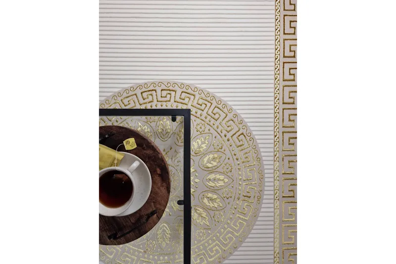 Ankara Wiltonmatta 240x340 cm - Beige/Guld - Products - Textil & mattor - Matta - Modern matta - Wiltonmatta