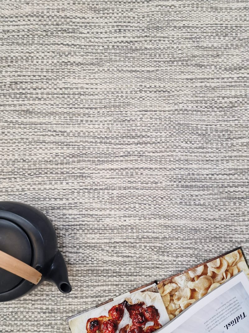 Birka Ullmatta Rund 120 - Silver - Products - Textil & mattor - Matta - Modern matta - Ullmatta