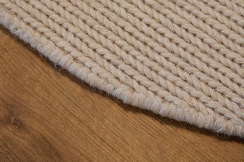 Dalarö Ullmatta 240 cm Rund - Vit - Products - Textil & mattor - Matta - Modern matta - Ullmatta