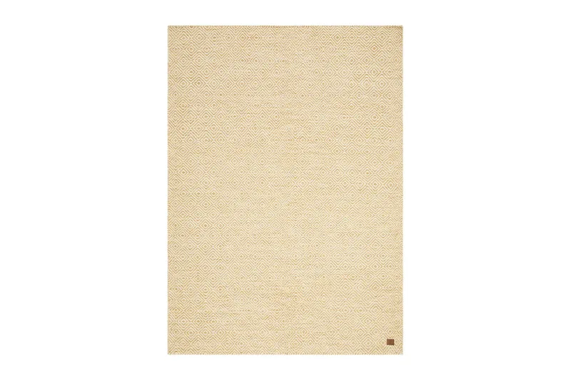 Gåsöga Ullmatta 200x300 cm Rektangulär, Gul