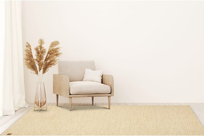 Gåsöga Ullmatta 200x300 cm Rektangulär - Gul - Products - Textil & mattor - Matta - Modern matta - Ullmatta