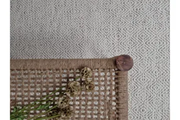 Gåsöga Ullmatta 240x340 cm Rektangulär - Beige - Products - Textil & mattor - Matta - Modern matta - Ullmatta
