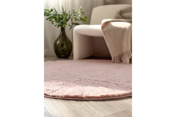 Heaven Ryamatta 120 cm Rund - Rosa - Products - Textil & mattor - Matta - Modern matta - Ryamatta