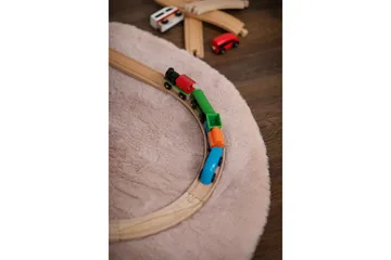 Heaven Ryamatta 120 cm Rund - Rosa - Products - Textil & mattor - Matta - Modern matta - Ryamatta