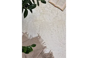 Heaven Ryamatta 200 cm Rund Vit - Vit - Products - Textil & mattor - Matta - Modern matta - Ryamatta