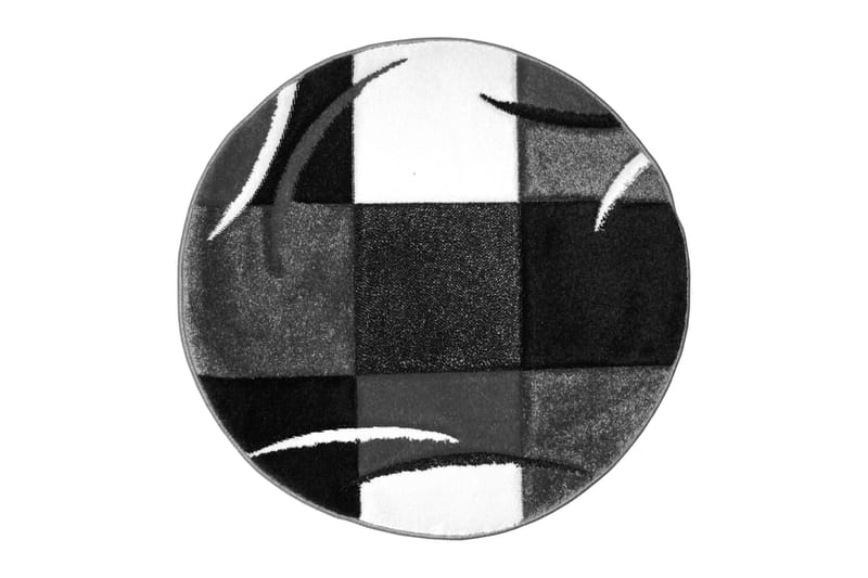 London Patch Friezematta Rund 240, Svart