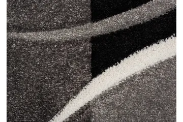 London Patch Friezematta Rund 240 - Svart - Products - Textil & mattor - Matta - Modern matta - Wiltonmatta