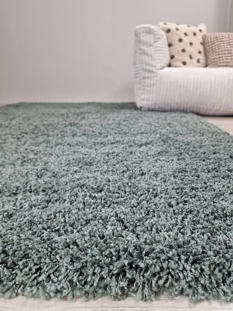 Lounge Ryamatta 160x230 cm Rektangulär - Grön - Products - Textil & mattor - Matta - Modern matta - Ryamatta