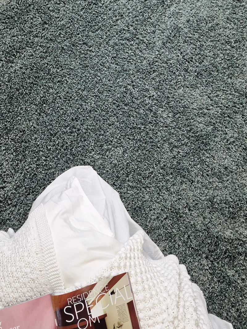 Lounge Ryamatta 160x230 cm Rektangulär - Grön - Products - Textil & mattor - Matta - Modern matta - Ryamatta