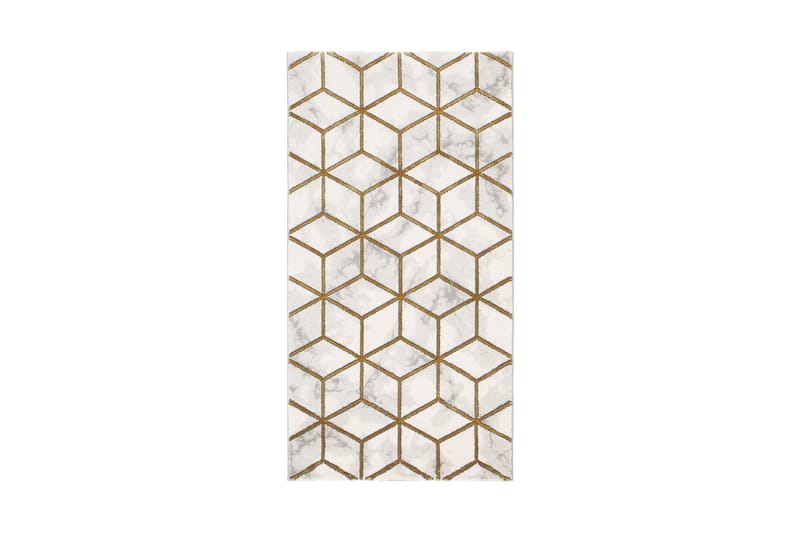 Skravelsbo Cube Matta 80x150 cm, Guld