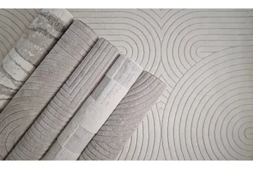 Bella Wiltonmatta 160x230 cm Rektangulär - Grå/Vit - Products - Textil & mattor - Matta - Modern matta - Wiltonmatta