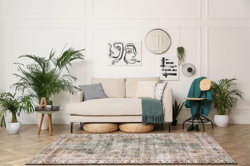 Tarfaya Friezematta 200x290 cm - Grön - Products - Textil & mattor - Matta - Modern matta - Wiltonmatta