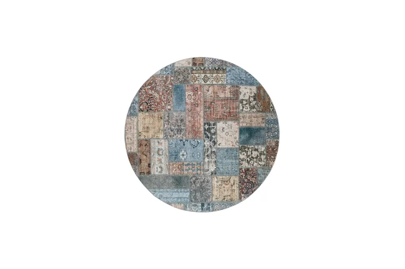 Tarfaya Friezematta Rund 200 cm, Flerfärgad