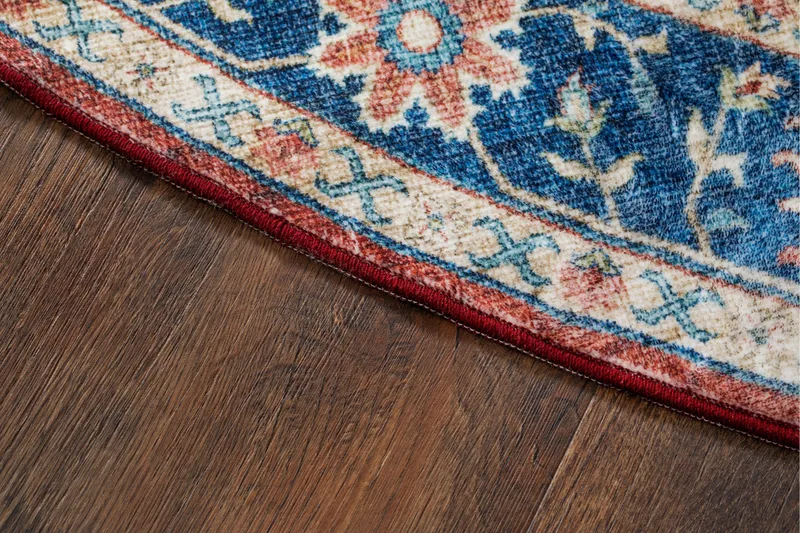 Tarfaya Friezematta Rund 200 cm - Röd - Products - Textil & mattor - Matta - Modern matta - Wiltonmatta