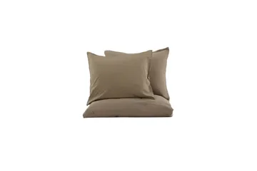 Mila Bäddset 2-Dels 220x240/50x60 cm - Brun - Products - Textil & mattor - Sängkläder - B äddset & påslakanset - Påslakanset dubbelsäng