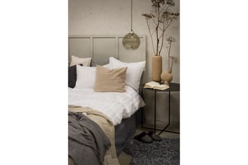 Påslakanset Dubbelsäng 3-Dels Satin - Vit - Products - Textil & mattor - Sängkläder - Bäddset & påslakanset - Påslakanset dubbelsäng