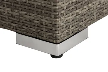 Bahamas Högermodul utomhus 140 cm i konstrotting - Grå / Svarta dynor - Products - Utemöbler & utemiljö - Övrigt utemöbler - Moduler utesoffa