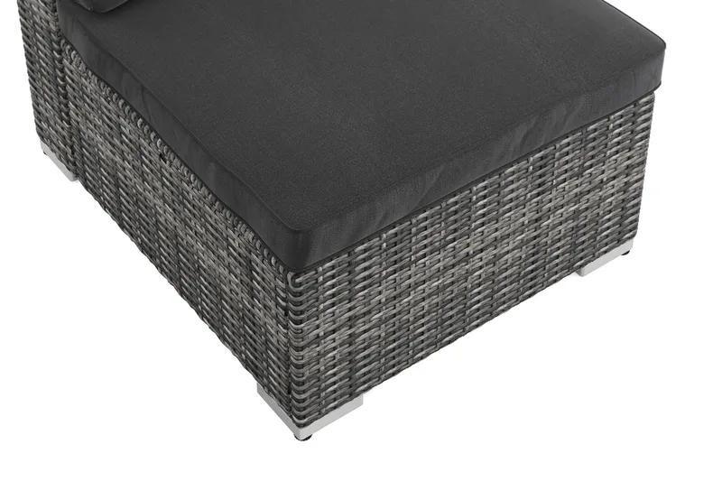 Wisconsin Mittmodul utomhus i konstrotting med vattenavisande dyna - Grå - Products - Utemöbler & utemiljö - Övrigt utemöbler - Moduler utesoffa - Mittmodul utesoffa