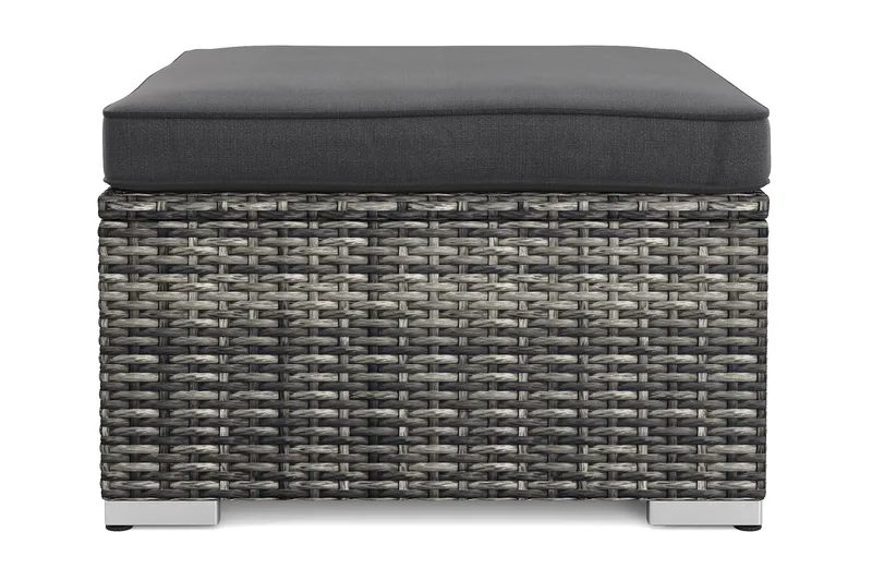 Wisconsin Divan Modul utomhus i konstrotting med vattenavisande dyna, Grå