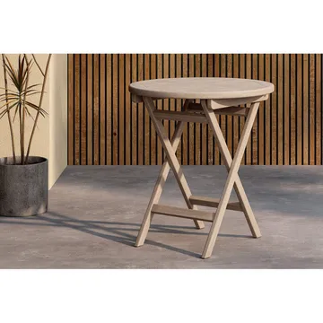 Kenya Cafébord 70 cm - Whitewash - Products - Utemöbler & utemiljö - Balkong & altan - Balkongmöbler - Balkongbord