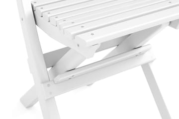 Landet Klappstol - Hopfällbar stol utomhus i akacia trä - Vit - Products - Utemöbler & utemiljö - Balkong & altan - Balkongmöbler - Balkongstol