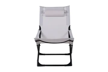 Seville Relaxstol Vikbar med Dyna - Svart/Grå - Products - Utemöbler & utemiljö - Balkong & altan - Balkongmöbler - Balkongstol