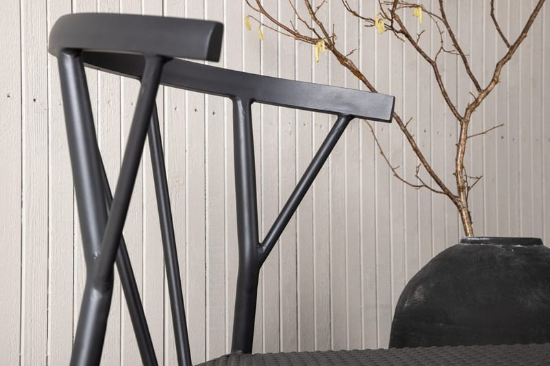 Stina Karmstol Utomhus - Svart - Products - Utemöbler & utemiljö - Balkong & altan - Balkongmöbler - Balkongstol