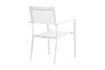 Tunis Stapelstol Utomhus - Vit/Vit - Products - Utemöbler & utemiljö - Balkong & altan - Balkongmöbler - Balkongstol