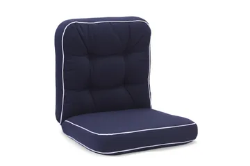 Dyna Hillerstorp Texas Låg Blå med vita kanter - Blå med vita kanter - Products - Utemöbler & utemiljö - Dynor - Positionsdynor