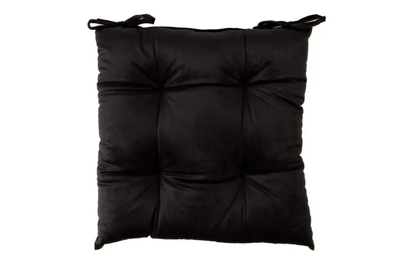 Velvet Sittdyna 40x40 cm Svart
