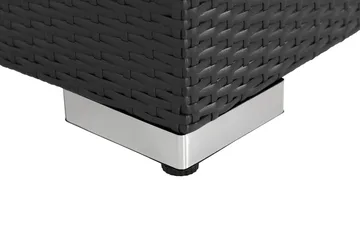 Bahamas Loungefåtölj utomhus i konstrotting för Uteplats och Trädgård - Svart / Vita dynor - Products - Utemöbler & utemiljö - Loungemöbler - Loungestol utomhus