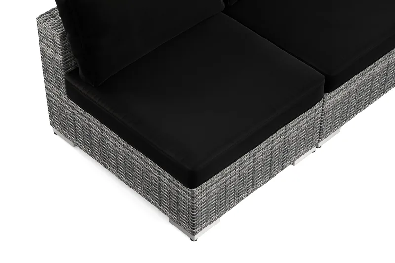 Bahamas utomhus hörnsoffa 5-sits vändbar med öppet avslut och bord - Grå - Products - Utemöbler & utemiljö - Loungemöbler - Loungeset & loungegrupp