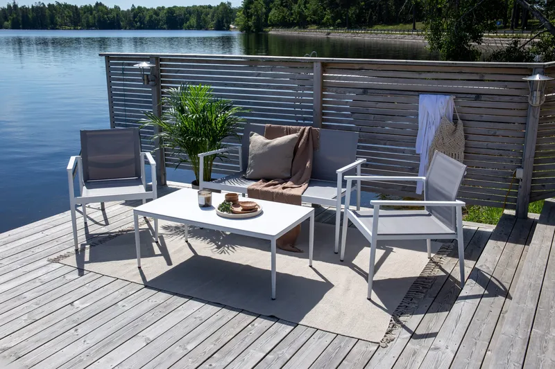 Break Loungegrupp Utomhus 4-sits - Vit - Products - Utemöbler & utemiljö - Loungemöbler - Loungeset & loungegrupp