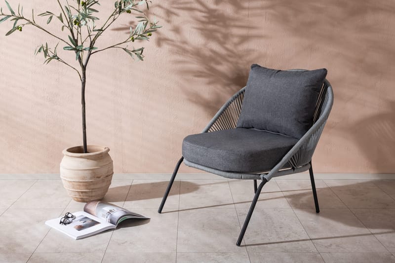 Lindos Utefåtölj - Grå - Products - Utemöbler & utemiljö - Loungemöbler - Loungestol utomhus