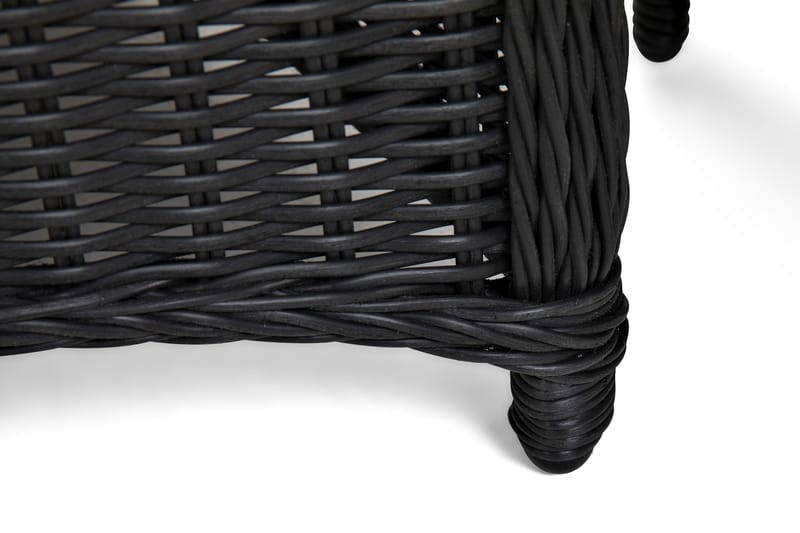 Marcus Caféset med 2 Fåtöljer m Dyna - Svart - Products - Utemöbler & utemiljö - Loungemöbler - Loungestol utomhus