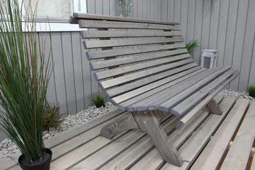 Norvald Bänk Utomhus - Grå - Products - Utemöbler & utemiljö - Loungemöbler - Loungesoffor