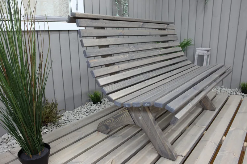 Norvald Bänk Utomhus - Grå - Products - Utemöbler & utemiljö - Loungemöbler - Loungesoffor