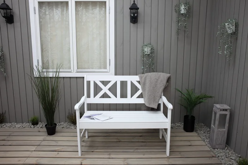 Olivo 2-sits Utesoffa - Vit - Products - Utemöbler & utemiljö - Loungemöbler - Loungesoffor